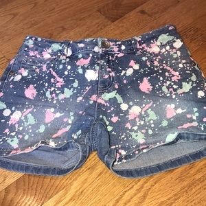 Splatter paint justice comfy shorts